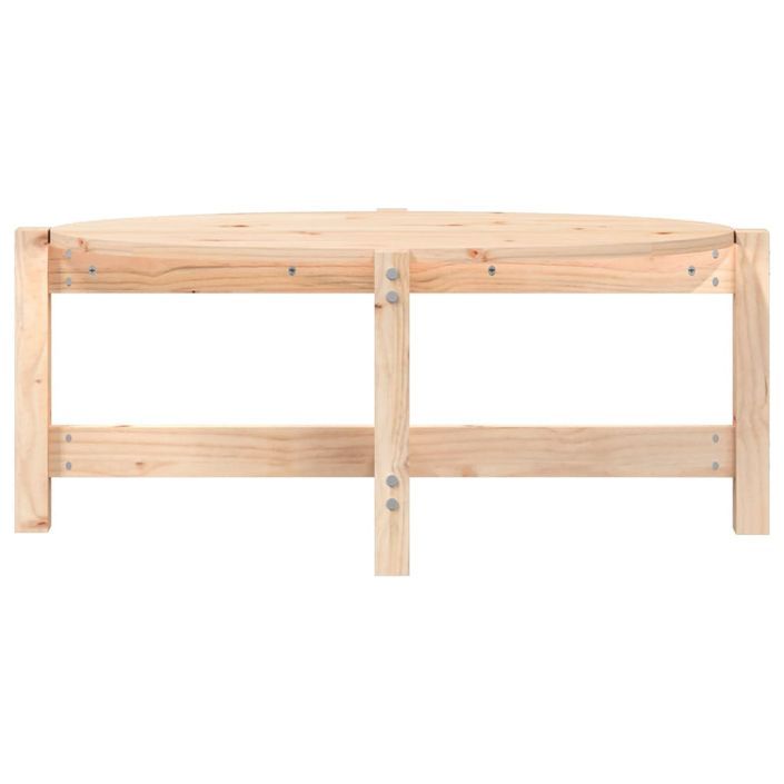 Table basse 87x48x35 cm Bois massif de pin - Photo n°5