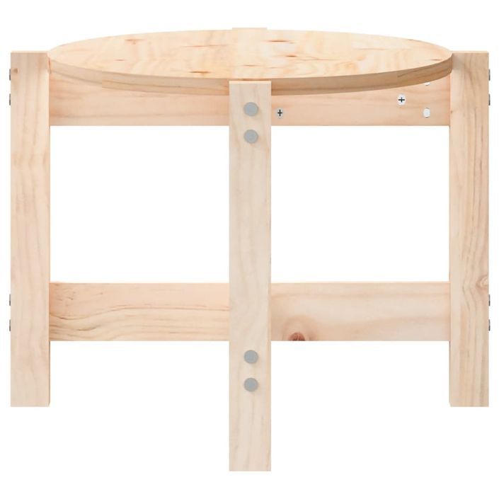 Table basse 87x48x35 cm Bois massif de pin - Photo n°6