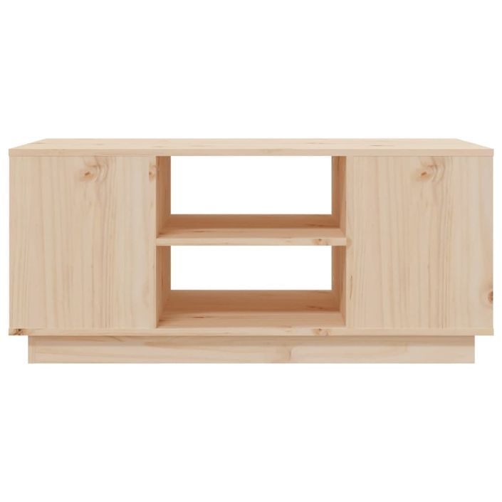 Table basse 90x49x40,5 cm Bois massif de pin - Photo n°5