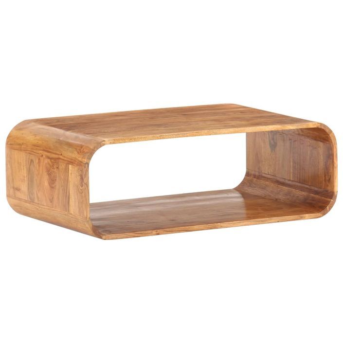 Table basse 90x50x30 cm Bois d'acacia massif - Photo n°9