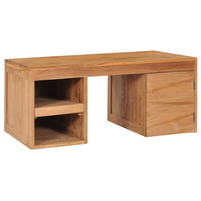 Table basse 90x50x40 cm Bois de teck massif - Photo n°1