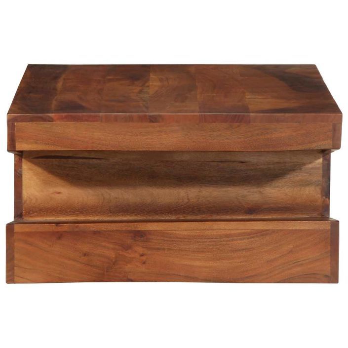 Table basse 90x60x30 cm bois massif d'acacia - Photo n°3