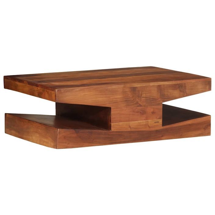 Table basse 90x60x30 cm bois massif d'acacia - Photo n°10