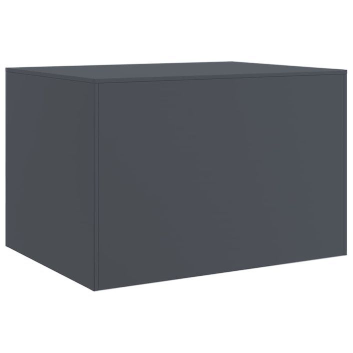 Table basse anthracite 67x50x44 cm acier - Photo n°9