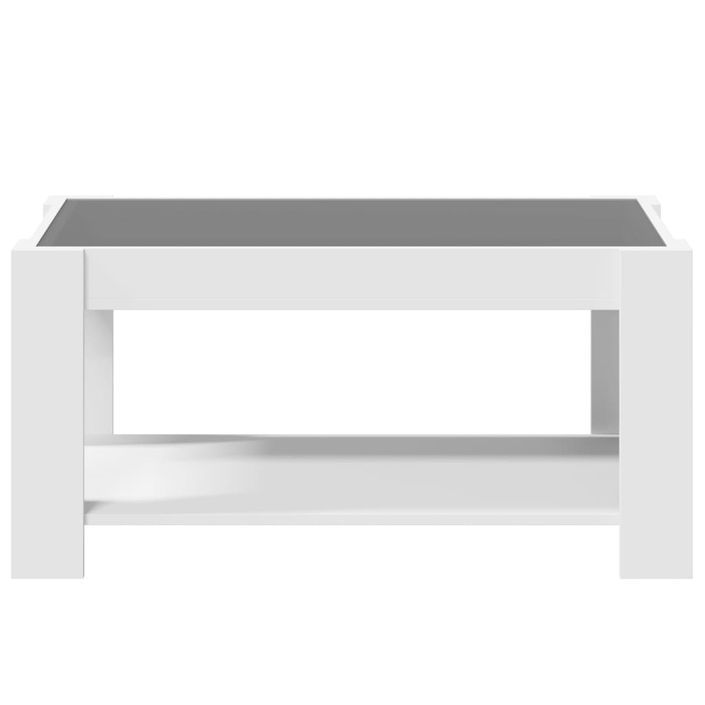 Table basse avec LED blanc 93x53x45 cm bois d'ingénierie - Photo n°6