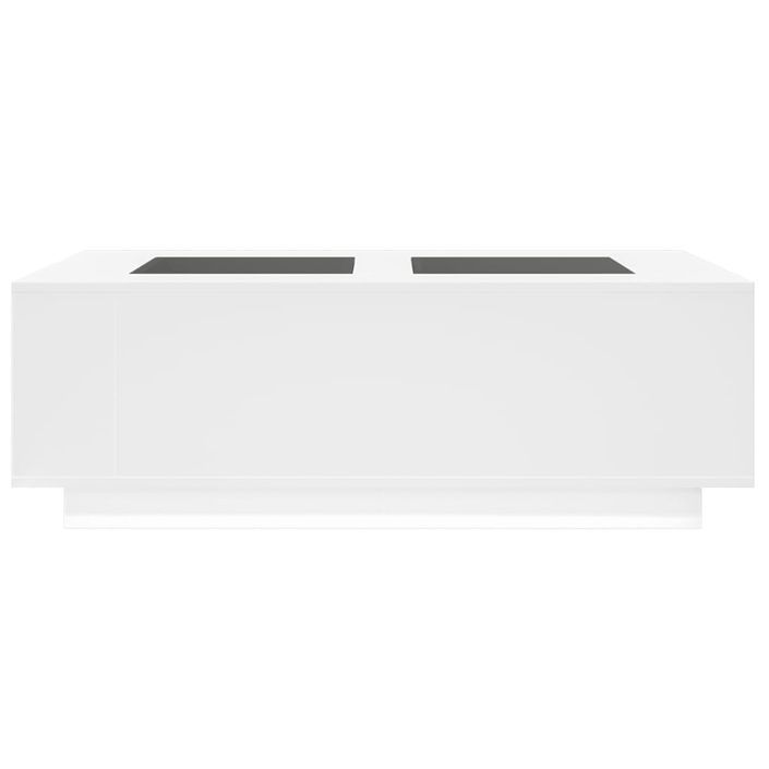 Table basse avec LED infini blanc 116x69x40 cm - Photo n°6