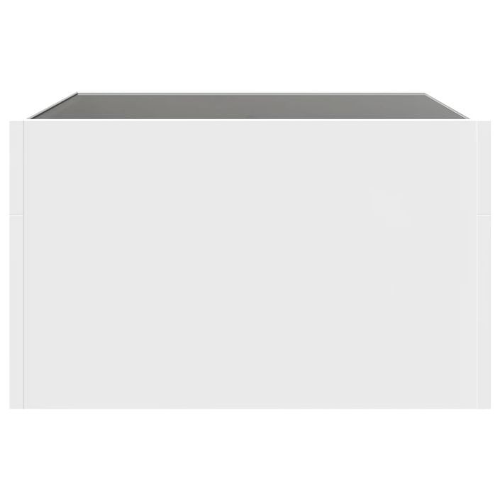 Table basse avec LED infini blanc 50x50x30 cm - Photo n°7