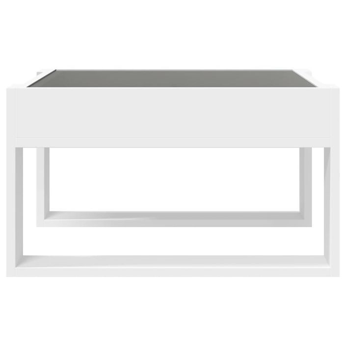 Table basse avec LED infini blanc 50x53x30 cm - Photo n°6