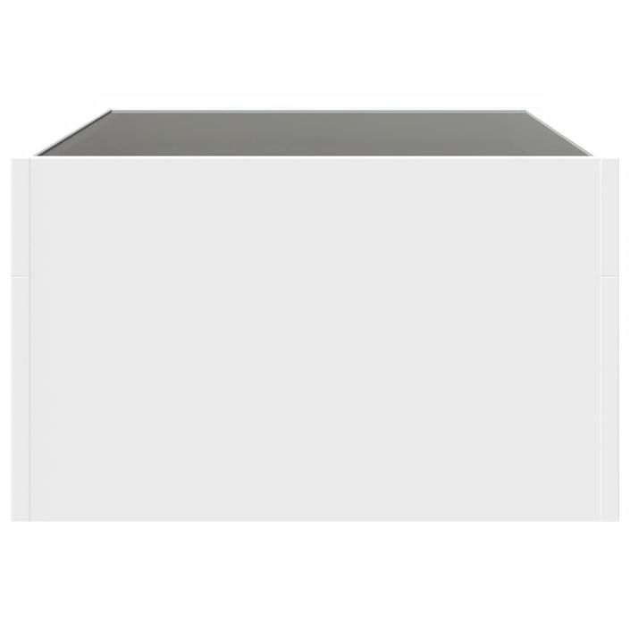 Table basse avec LED infini blanc 70x50x30 cm - Photo n°7