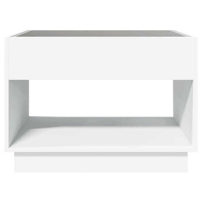 Table basse avec LED infini blanc 70x50x50 cm - Photo n°6