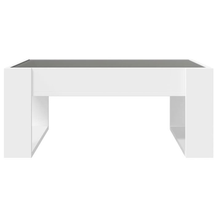 Table basse avec LED infini blanc 70x53x30 cm - Photo n°6