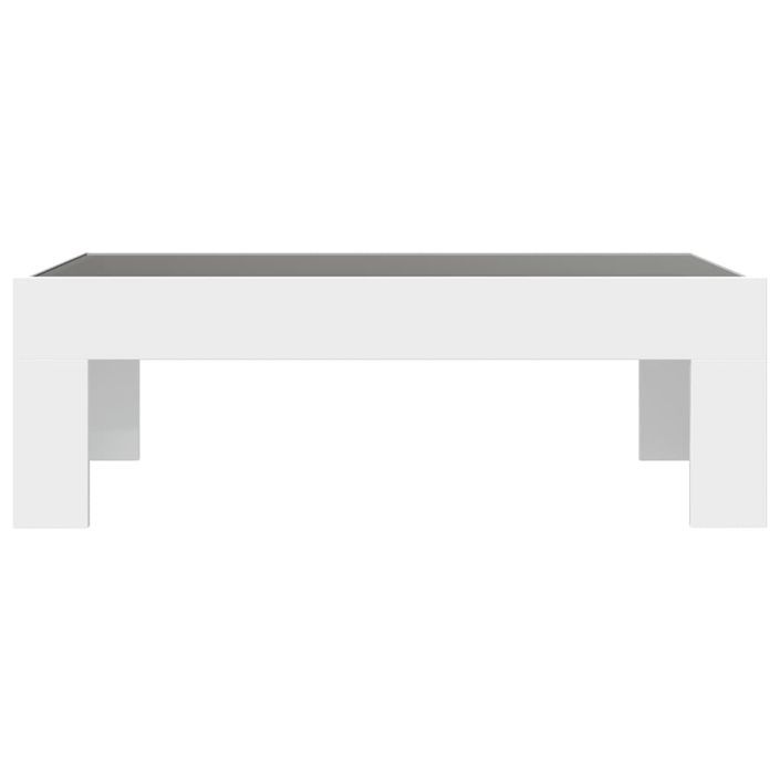 Table basse avec LED infini blanc 90x50x30 cm - Photo n°6