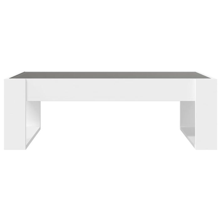 Table basse avec LED infini blanc 90x53x30 cm - Photo n°6