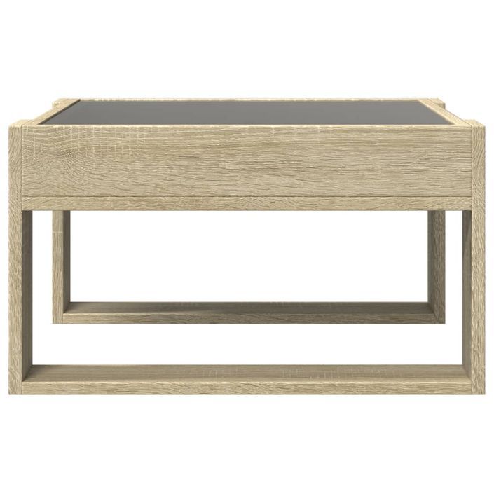 Table basse avec LED infini chêne sonoma 50x53x30 cm - Photo n°6