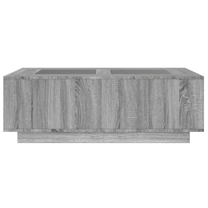 Table basse avec LED infini sonoma gris 116x69x40 cm - Photo n°6