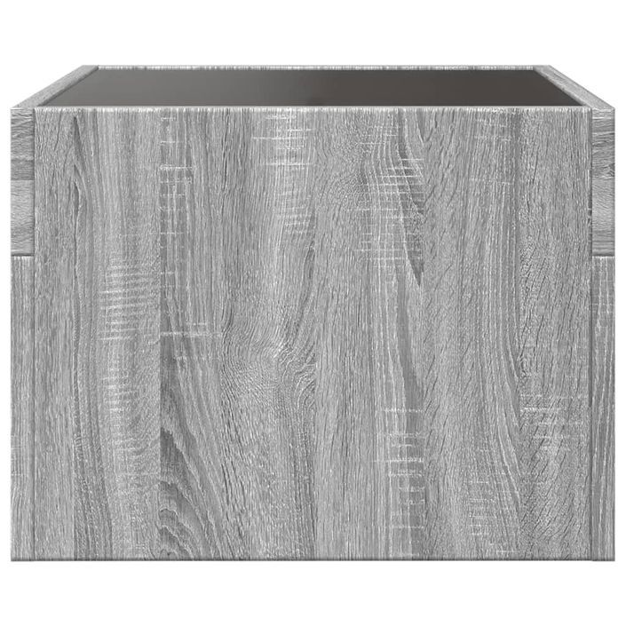 Table basse avec LED infini sonoma gris 40x40x30 cm - Photo n°7