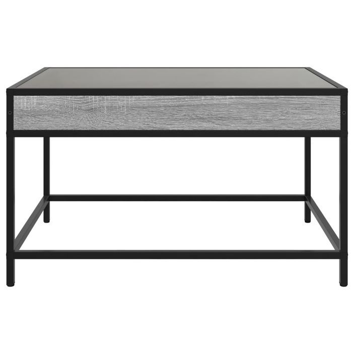 Table basse avec LED infini sonoma gris 70x50x41 cm - Photo n°5