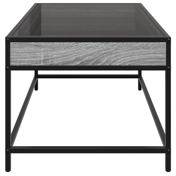 Table basse avec LED infini sonoma gris 70x50x41 cm - Photo n°6