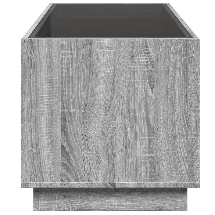 Table basse avec LED infini sonoma gris 70x50x50 cm - Photo n°7