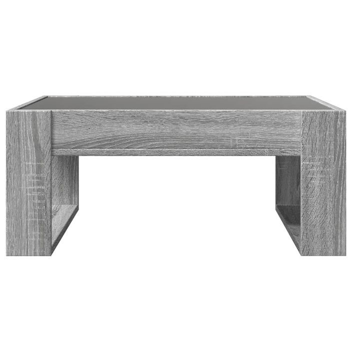 Table basse avec LED infini sonoma gris 70x53x30 cm - Photo n°6