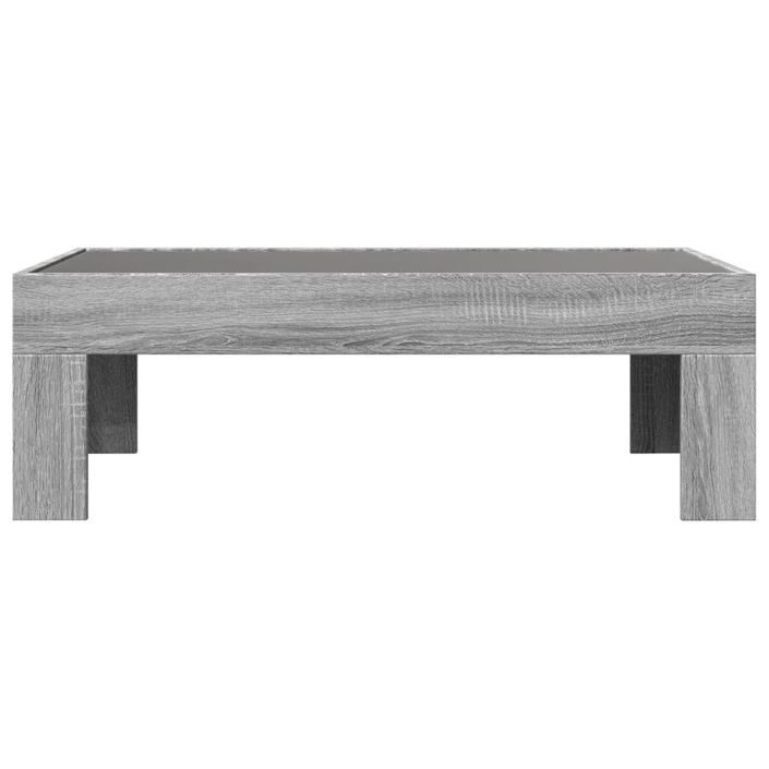 Table basse avec LED infini sonoma gris 90x50x30 cm - Photo n°6