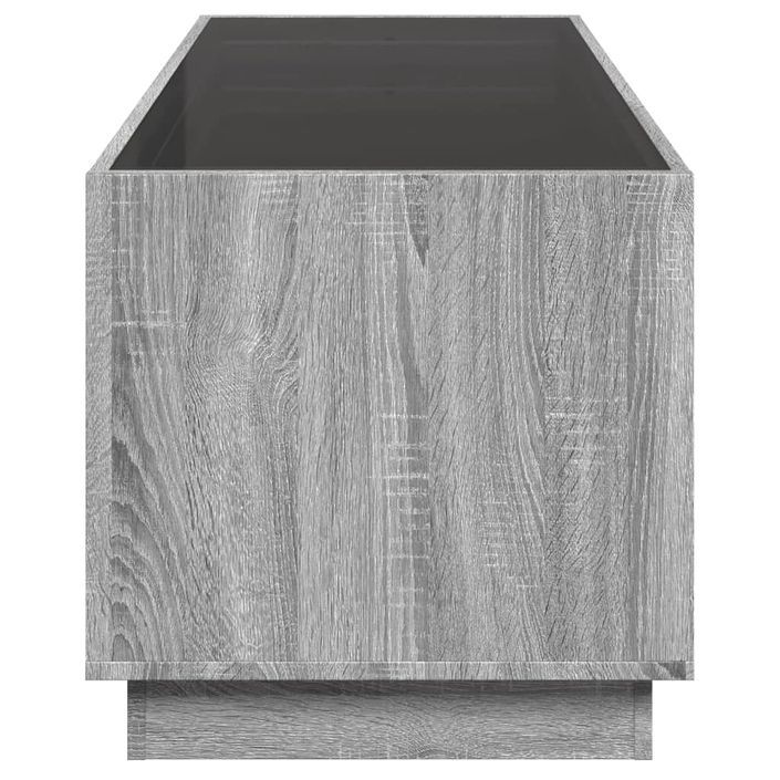 Table basse avec LED infini sonoma gris 90x50x50 cm - Photo n°7