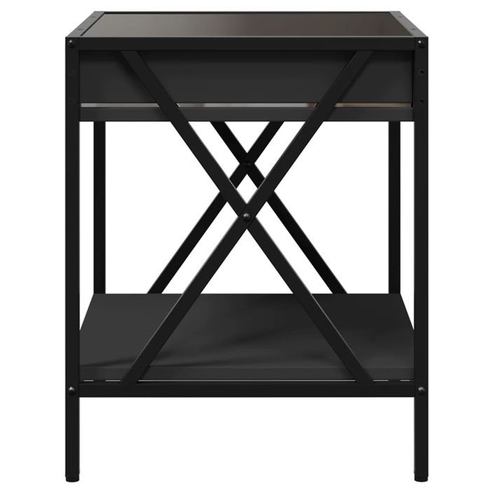 Table basse avec LED Infinity noir 40x40x49 cm - Photo n°7