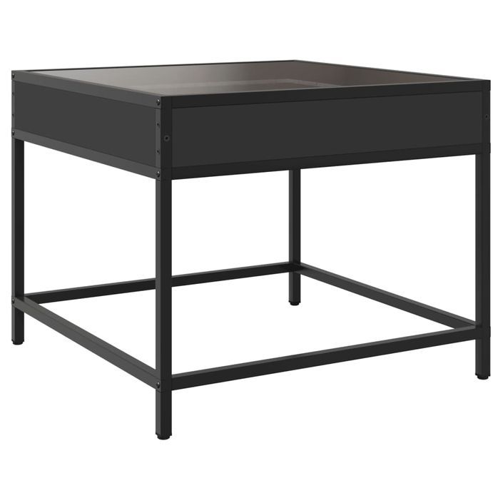 Table basse avec LED Infinity noir 50x50x41 cm - Photo n°8