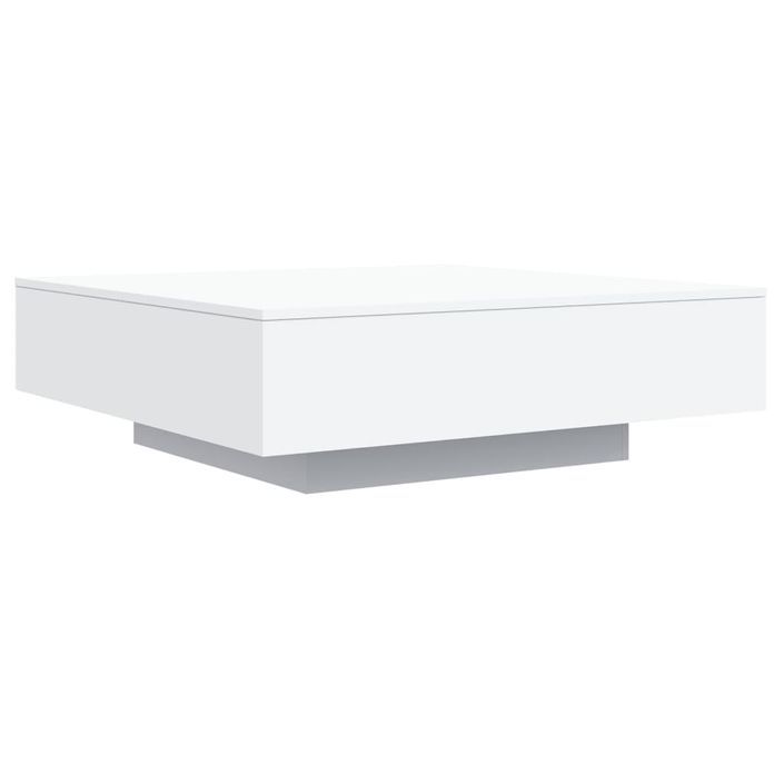 Table basse avec lumières LED blanc 100x100x31 cm - Photo n°3