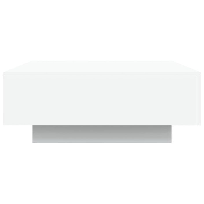 Table basse avec lumières LED blanc 80x80x31 cm - Photo n°7