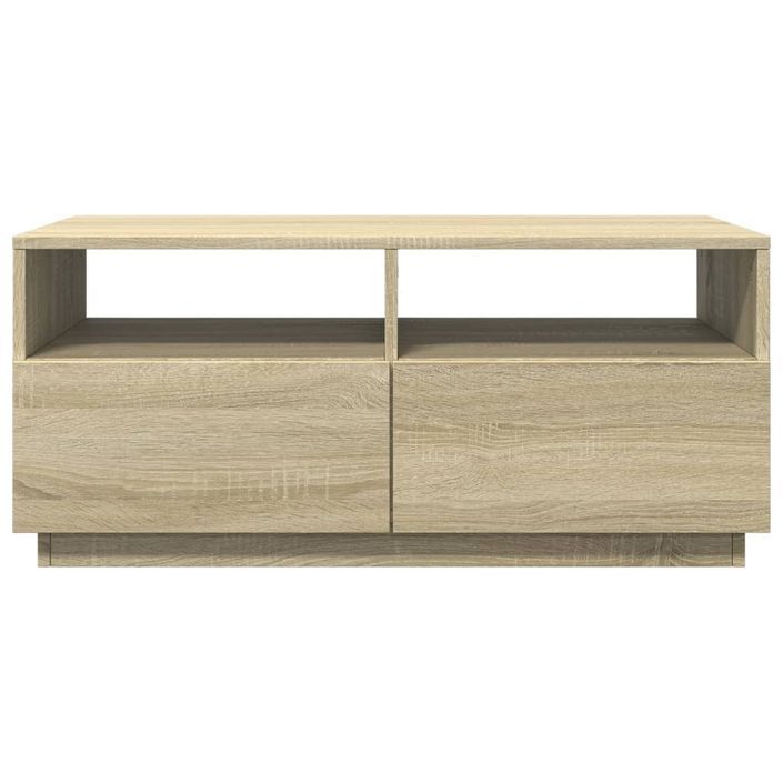 Table basse avec lumières LED chêne sonoma 90x49x40 cm - Photo n°5