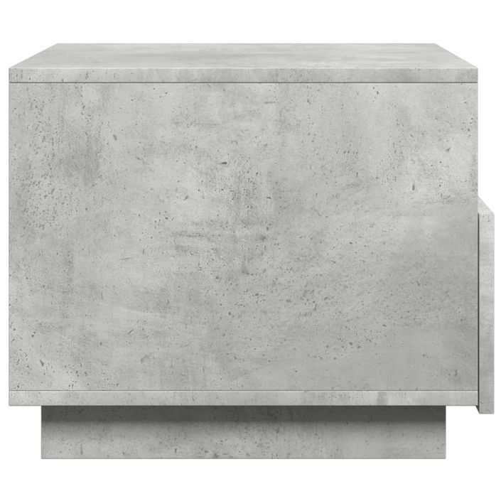 Table basse avec lumières LED gris béton 50x49x40 cm - Photo n°8