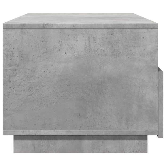 Table basse avec lumières LED gris béton 90x49x40 cm - Photo n°6