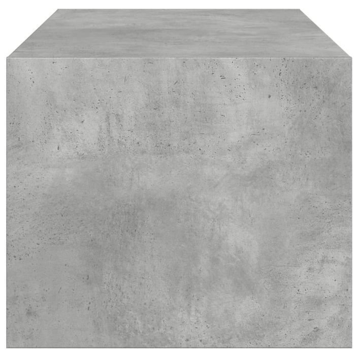 Table basse avec portes en verre gris béton 102x50x42 cm - Photo n°7