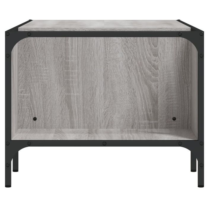 Table basse avec support sonoma gris 100x51x40 cm - Photo n°5