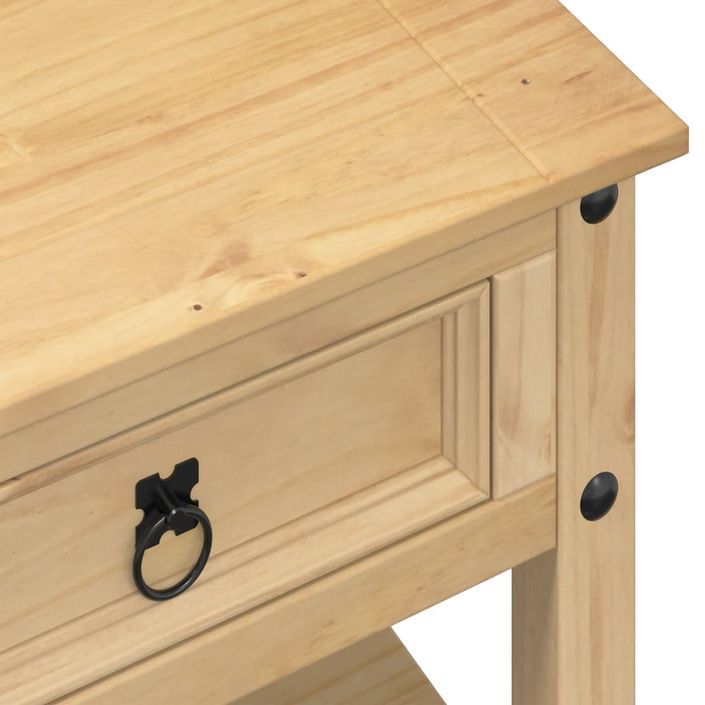 Table basse avec tiroirs Corona 100x48x45 cm bois de pin massif - Photo n°7