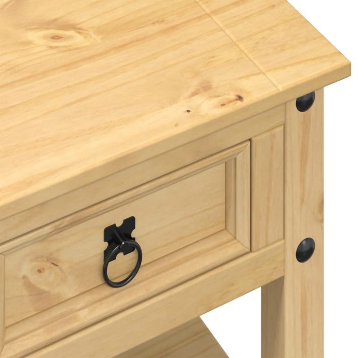 Table basse avec tiroirs Corona 85x50x45 cm bois de pin massif - Photo n°7