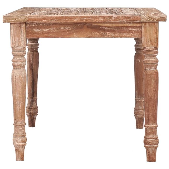 Table basse Batavia 90x50x45 cm Blanchie Bois de teck solide - Photo n°3