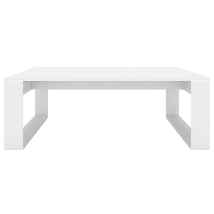 Table basse Blanc 100x100x35 cm - Photo n°5