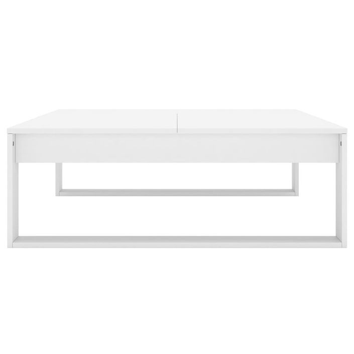 Table basse Blanc 100x100x35 cm - Photo n°6