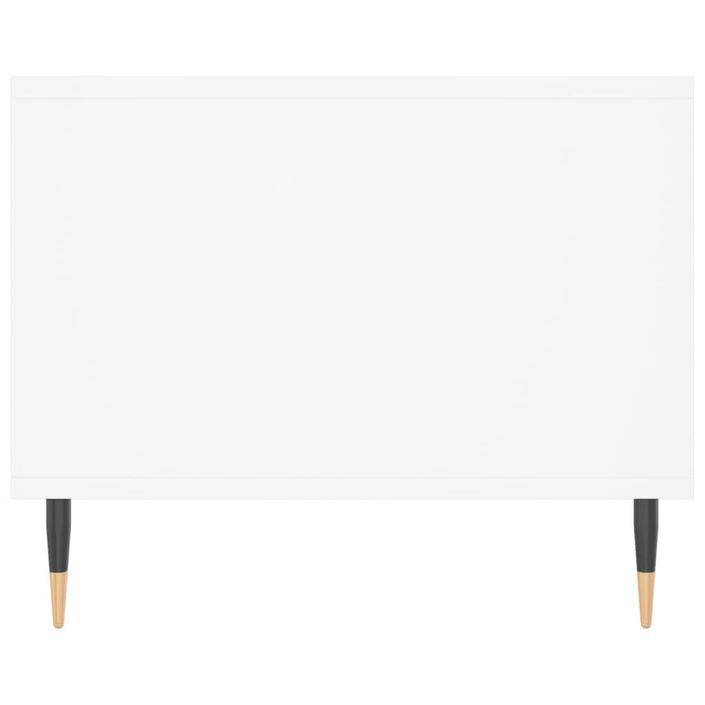 Table basse blanc 102x50x40 cm bois d'ingénierie - Photo n°7