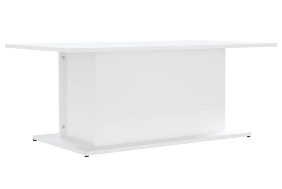 Table basse Blanc 102x55,5x40 cm - Photo n°2