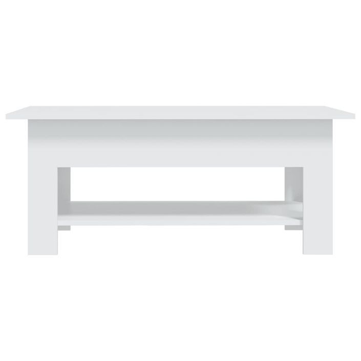 Table basse Blanc 102x55x42 cm - Photo n°3