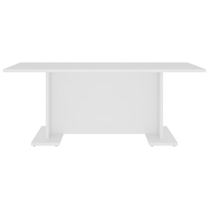 Table basse Blanc 103,5x60x40 cm - Photo n°4