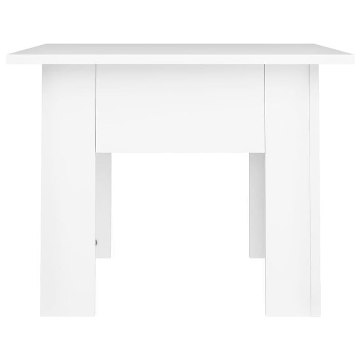 Table basse Blanc 55x55x42 cm - Photo n°5