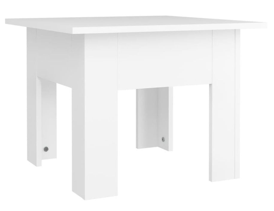 Table basse Blanc 55x55x42 cm - Photo n°1