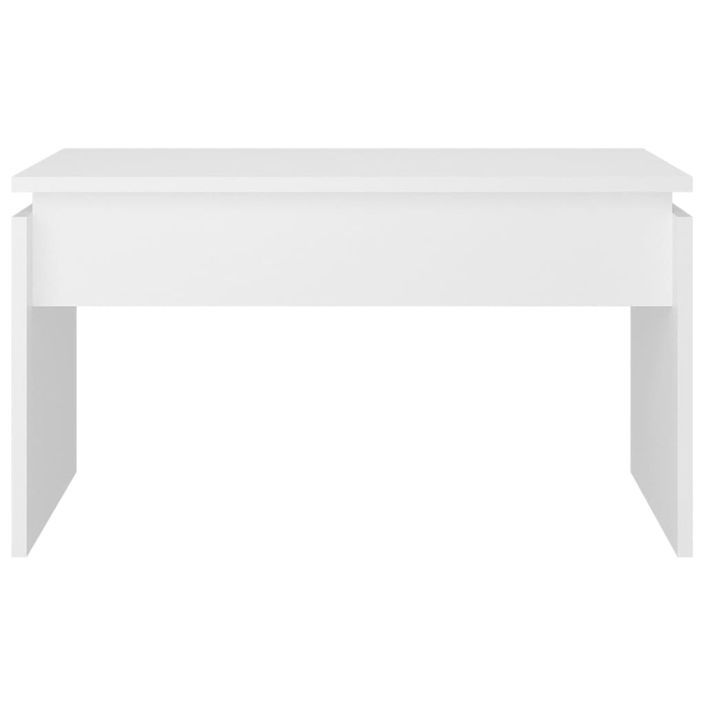 Table basse Blanc 68x50x38 cm - Photo n°5