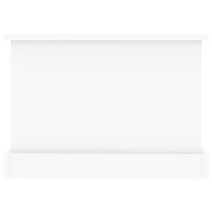 Table basse blanc 90x50x35 cm bois d'ingénierie - Photo n°8