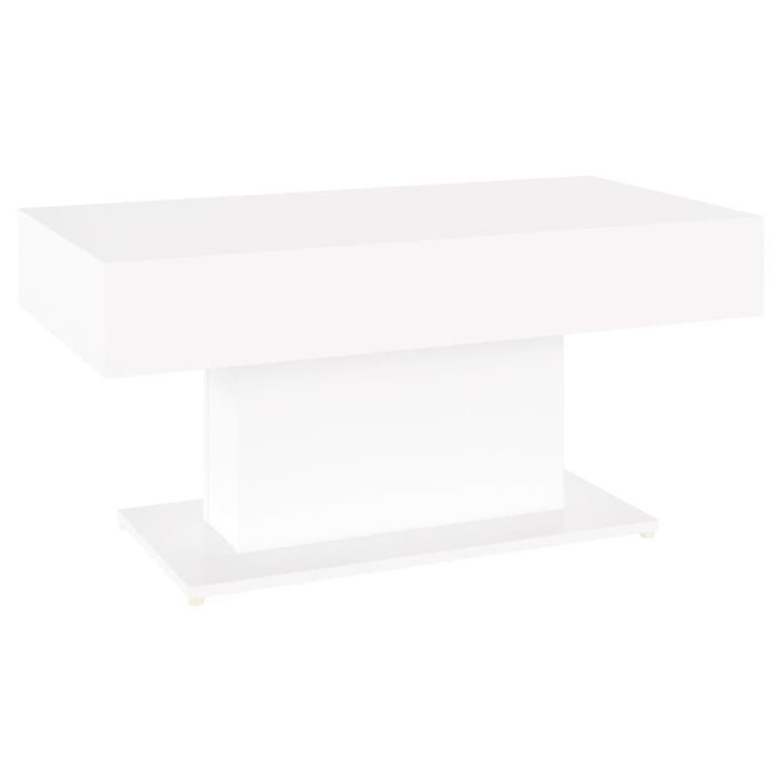 Table basse Blanc 96x50x45 cm - Photo n°2