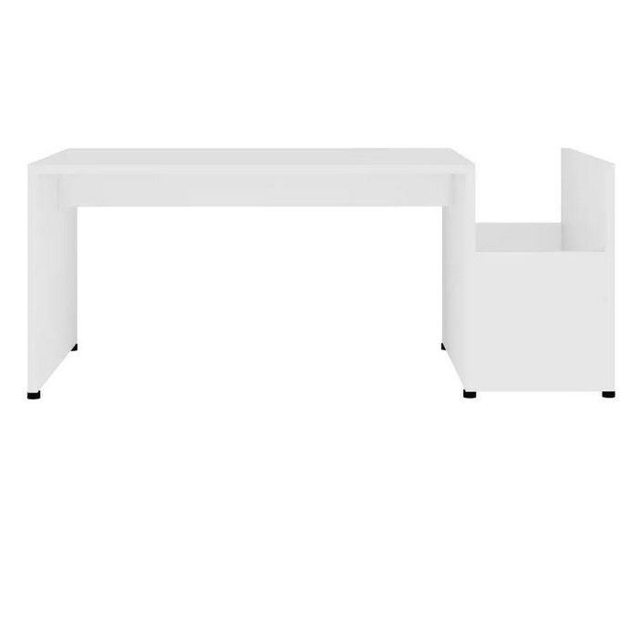 Table basse bois blanc Tessia 90 cm - Photo n°3